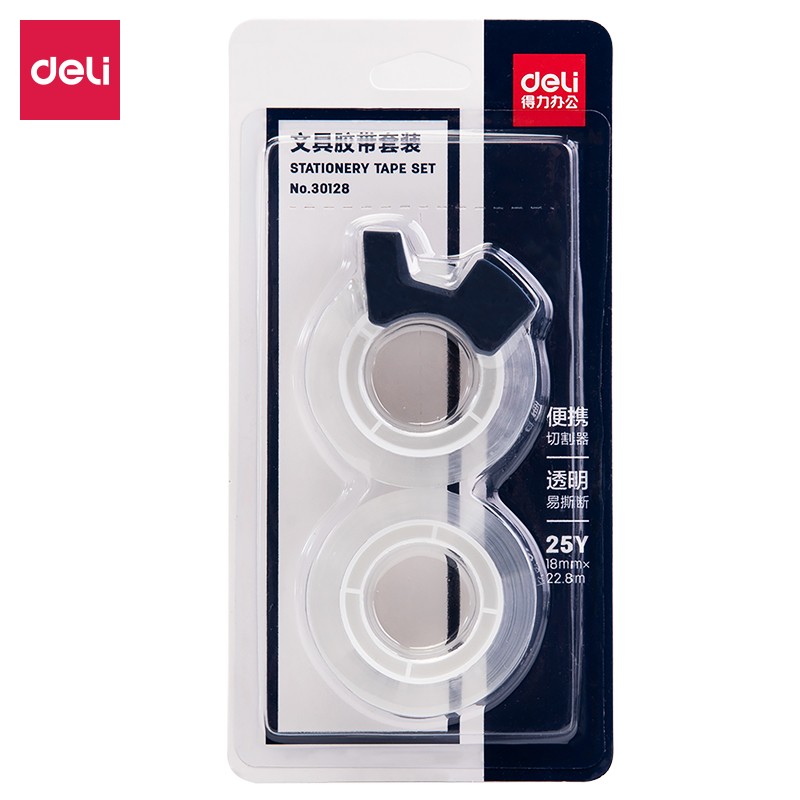 deli 30128 Other Tapes, 38μm*18mm*25y, Transparent