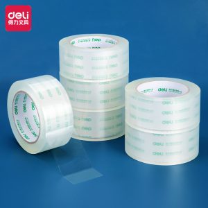 deli 30175 Packing Tape, 45mm*100y*50um6rolls/tube, Transparent