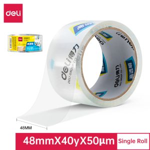 deli 30246 Packing Tape, 48mm*40y*50um, Transparent