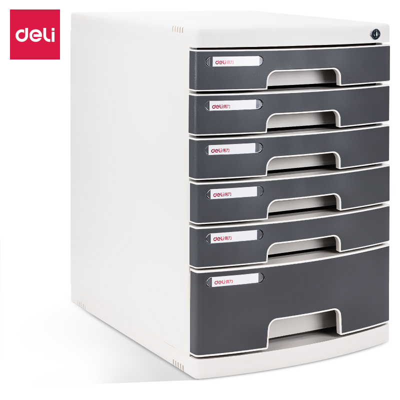 deli 8876 File Cabinet, 395x302x432mm, Light Grey