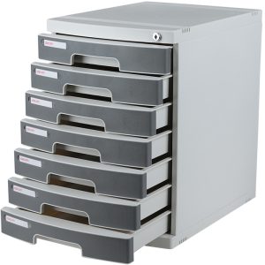 deli 8877 File Cabinet, 395x302x432cm, Light Grey