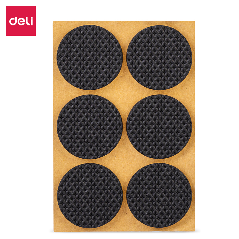 deli 30481 protection pad, φ3.8cm*4mm, Black