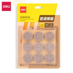 deli 30484 protection pad, φ2.8cm*4mm, Light Brown