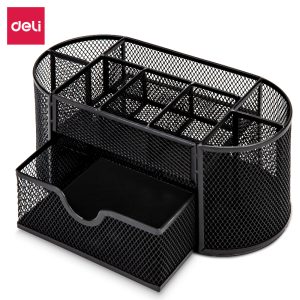 deli 8902 Desk Organizer, 220×112×104mm, Black