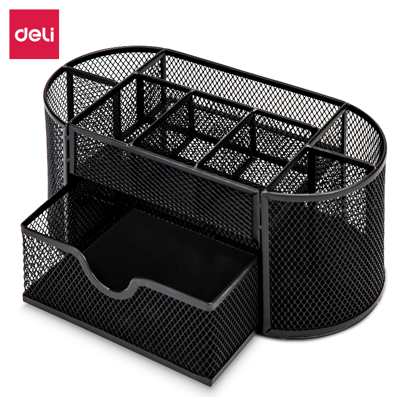 deli 8902 Desk Organizer, 220×112×104mm, Black