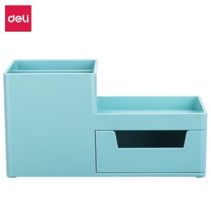deli 8907 Desk Organizer, 172x88x90mm, Light Blue