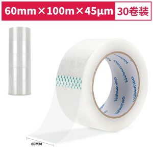 deli 30969 Packing Tape, 60mm*100m*45μm, Transparent