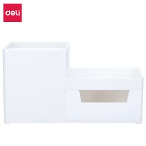 deli 8907 Desk Organizer, 172x88x90mm, White