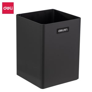 deli 8931 Pen Holder, 75*75*101mm, Black