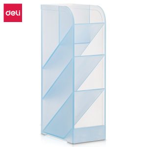 deli 8932 Pen Holder, 205x59x92.5mm, Blue