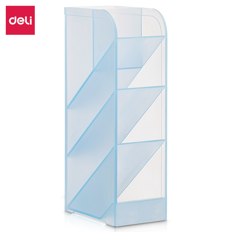 deli 8932 Pen Holder, 205x59x92.5mm, Blue