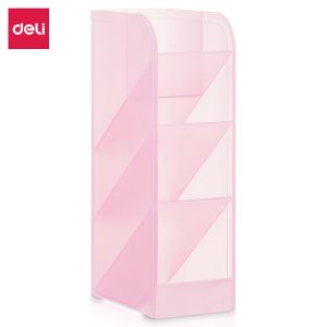 deli 8932 Pen Holder, 205x59x92.5mm, Red