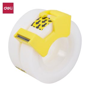 deli EA30411 Stationery Tape, 12mm*50UM*18.3M, Yellow