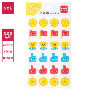 deli 25916 Sticker, 1pcs/bag, Assorted Colors