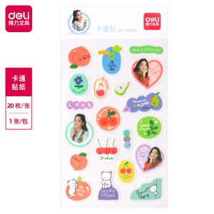 deli 25928 Sticker, 1pcs/bag, Assorted Colors