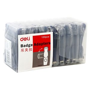 deli 5749 Name Badge Clip, Blue
