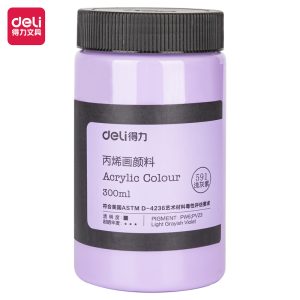 deli 73875 Acrylic Colors, 300ml, Light Grey Purple