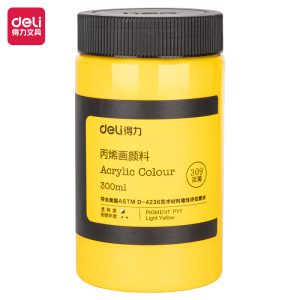 deli 73875 Acrylic Colors, 300ml, Light Yellow