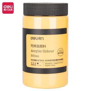 deli 73875 Acrylic Colors, 300ml, Naples Yellow
