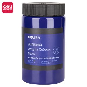 deli 73875 Acrylic Colors, 300ml, Prussian Blue