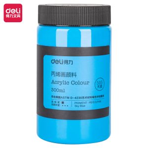 deli 73875 Acrylic Colors, 300ml, Sky Blue
