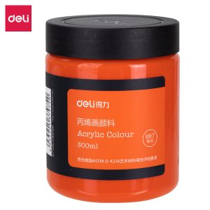deli 73875 Acrylic paint, 300ml, Orange