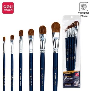 deli 73895 Brush Set, Tongue-shaped mixed hair, Blue