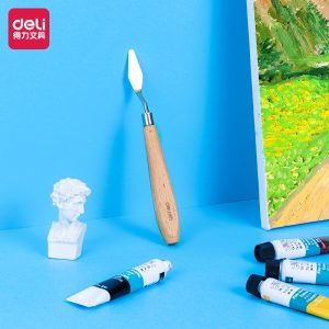 deli 73902-1 Paint knife art Scraper, No. 1 flat head, Assorted Colors