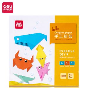 deli 74801 Paper-cuts, 190*190mm/100 sheets, Assorted Colors