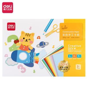 deli 74804 Handmade Product, 210*297mm/30 sheets, Assorted Colors