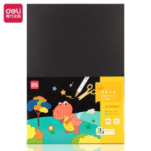 deli 74848 Black cardboard, A3, Assorted Colors