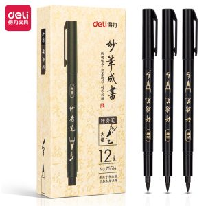 deli 75514 Calligraphy Pen, Black