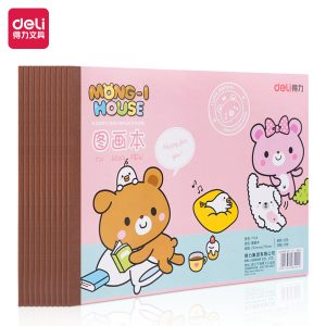deli 7718 Painting Book, 179*252mm,20sheets/book*10pcs, Red