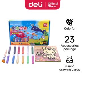 deli 9674 School Stationery Set, Colorful