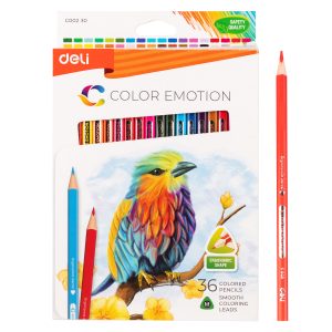 deli EC00230 Colored Pencil, 36 colors, Assorted Colors