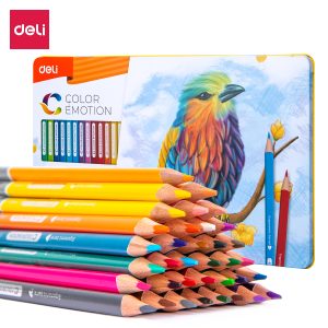 deli EC00235 Colored Pencil, 36 colors, Assorted Colors