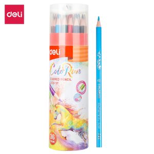 deli EC00337 Colored Pencil, 36 colors, Assorted Colors