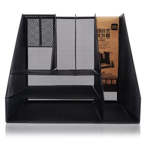 deli 9832 Magazine Container, 310x290mmx290mm, Black