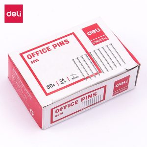 deli E0016 Office Pin, #2, 24mm, 1'', Silver