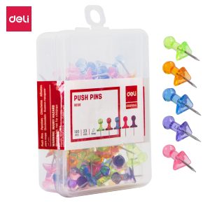 deli E0030 Push Pin, Size 23mm, 1'', Silver
