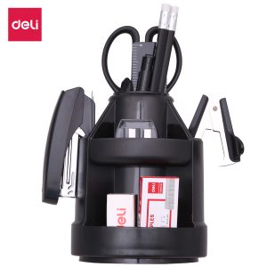 deli E38250A Stationery Set, φ110×170mm, Black