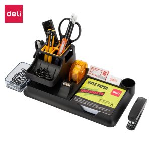 deli E38252A Stationery Set, 260×103×150mm, Black