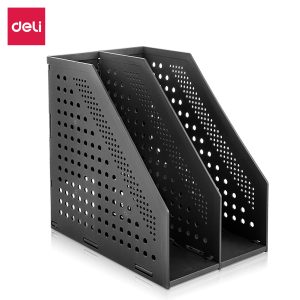 deli E78999 Magazine Holder, 286*38*300mm, Dark Grey