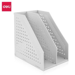 deli E78999 Magazine Holder, 286*38*300mm, Light Grey