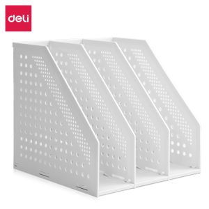 deli E79003 Magazine Holder, 200*150*180MM, Dark Grey