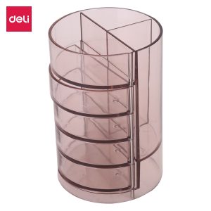 deli E906 Pen Holder, φ90×135mm, Brown