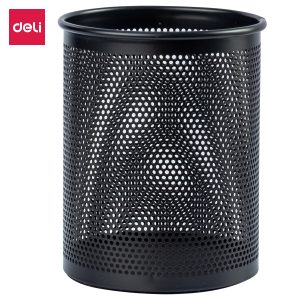 deli E909 Pen Holder, φ84×106mm, Black