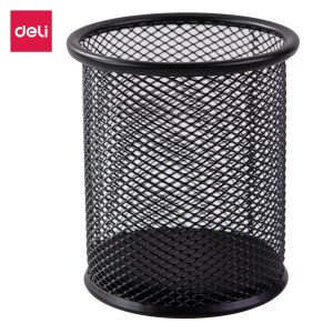 deli E9172 Pen Holder, φ91×98mm, Black