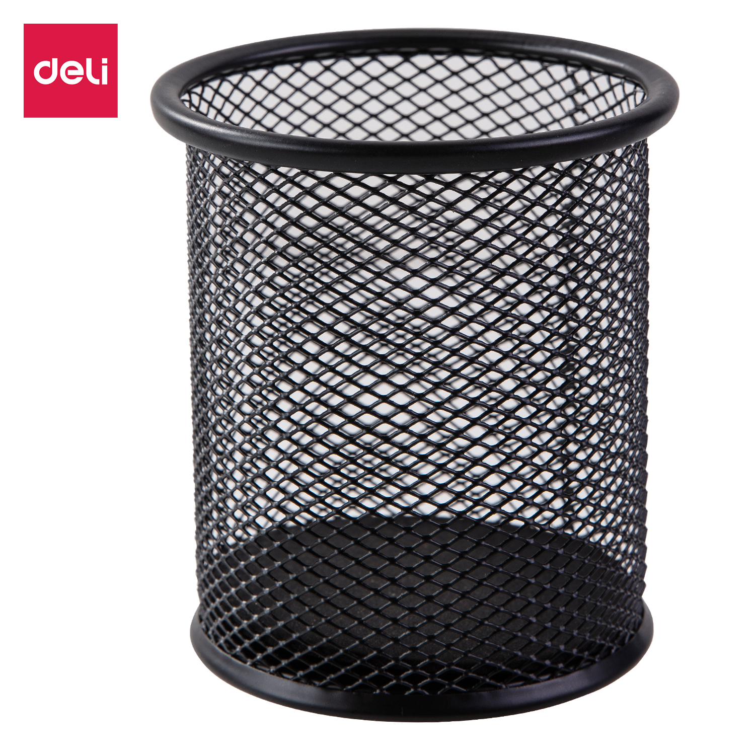 deli E9172 Pen Holder, φ91×98mm, Black