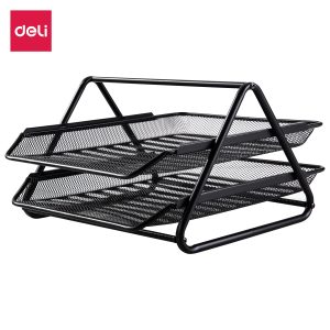 deli E9183 File Tray, 350×274×185mm, Black